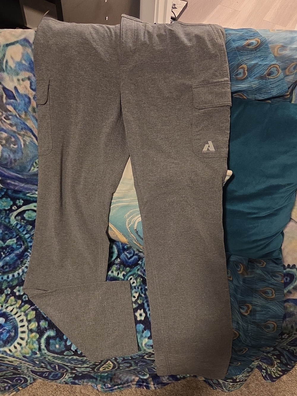 Eddie Bauer Womens Grey Cargo Trousers